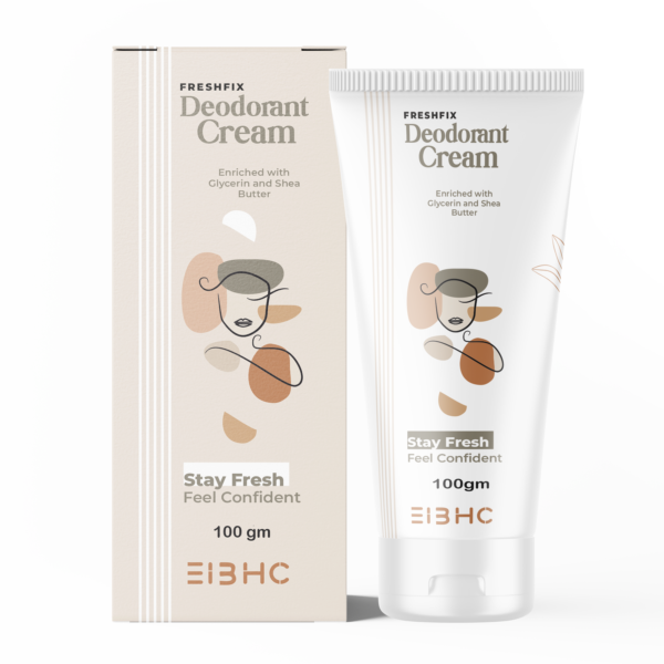 EIBHC Body Deodorant Cream 100 gm | Ayurvedic Herbal Odor Control & Skin Brightening Cream
