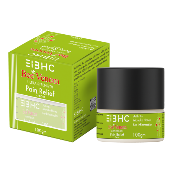 EIBHC Bee Venom Pain Relief Cream for Joint & Muscle Care 100 gm | Fast Acting Deep Relief Formula | Helps Ease Body Pain, Stiffness & Inflammation | Non-Greasy External Use